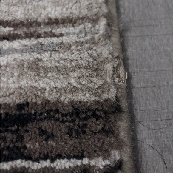 Striped Area Mat in Neutral Tones - Picture 3 of 10
